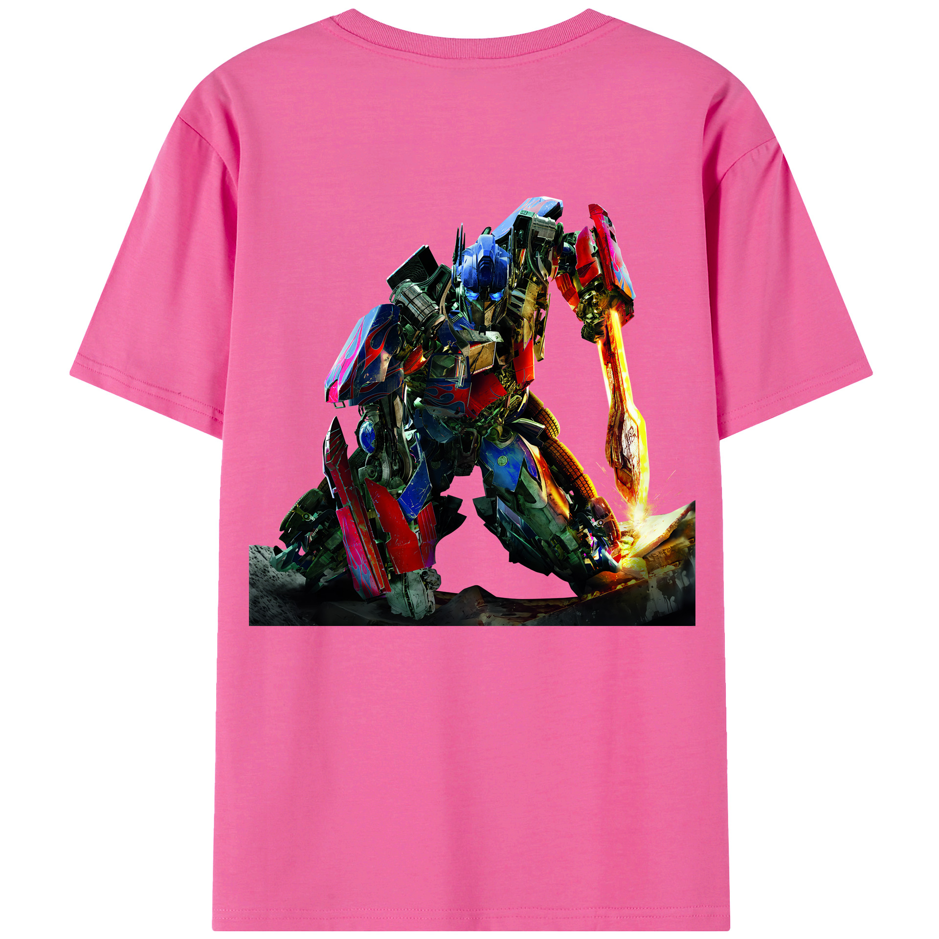 （画像用） Transformers トランスフォーマー レディース半袖Tシャツ(バックプリント)